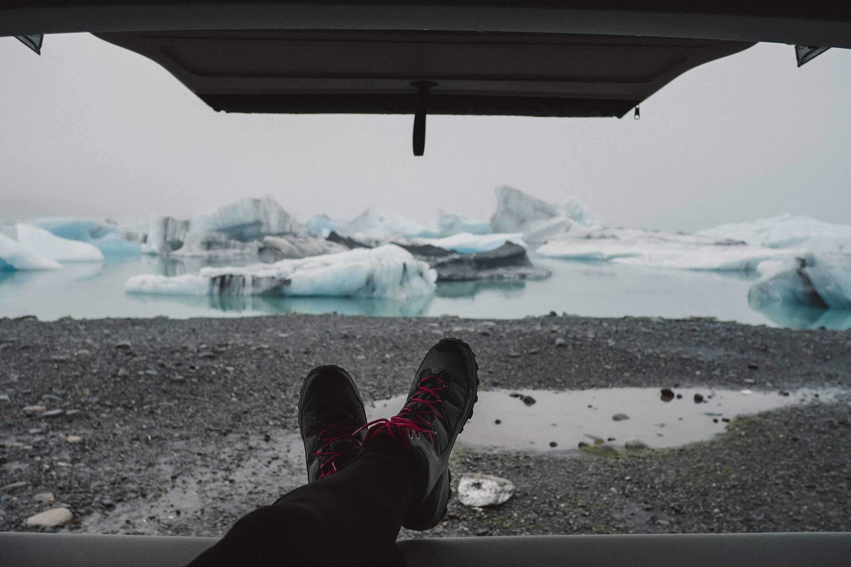 In A Camper Around Iceland