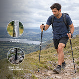 Ultra Light 3K Carbon Fiber Trekking Poles