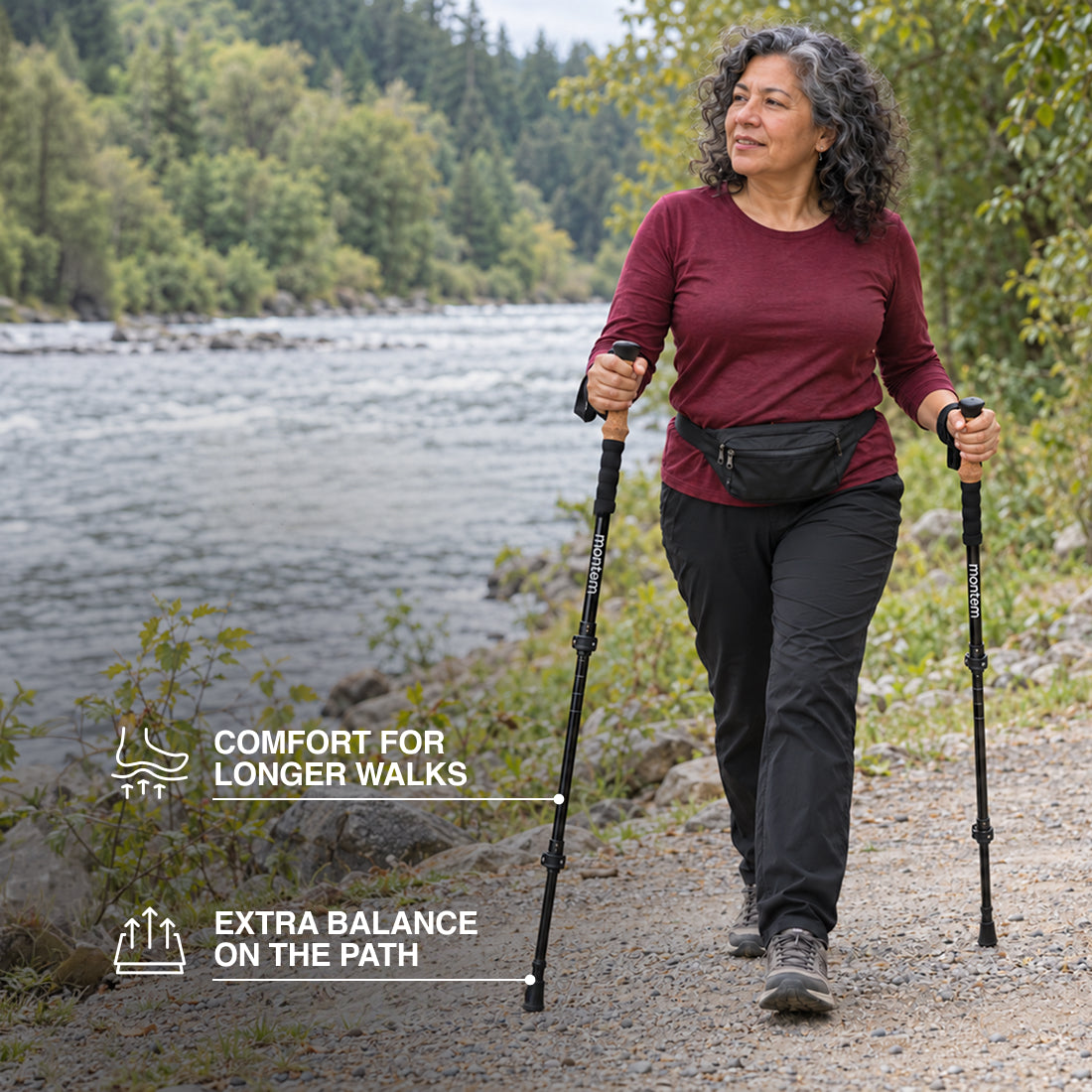 Ultra Strong Cork Anti-Shock Trekking Poles