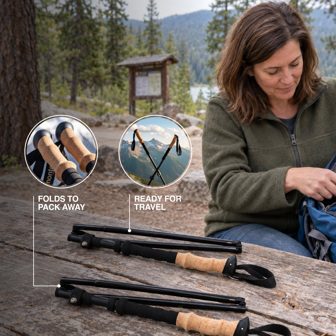 Ultra Z Folding Trekking Poles