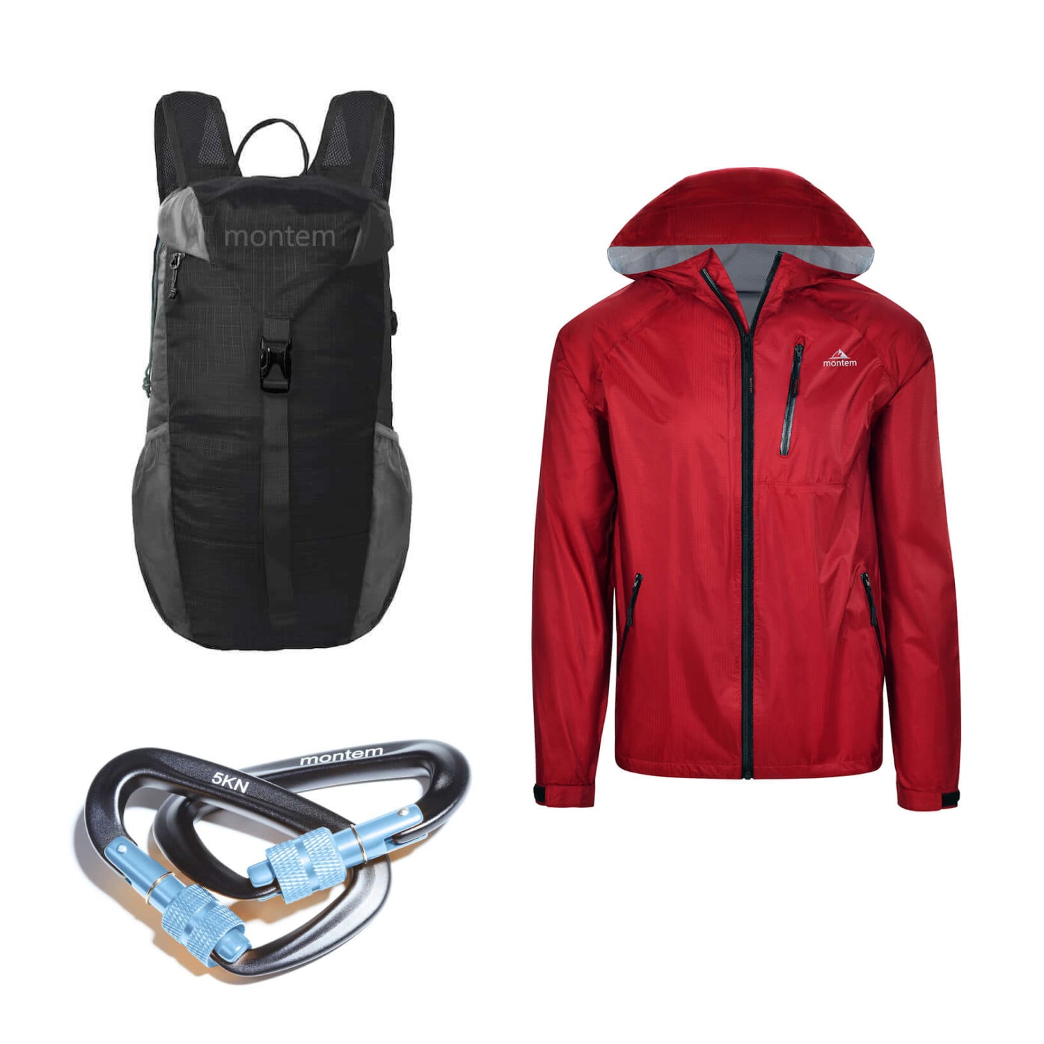bag for running rain The Hydro Bundle, M / Red / Black